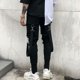 thumbnail image 5 of Pantalones deportivos para hombre, estilo hip hop, con bolsillos y cremallera, cintura elástica, estilo harén, 5 of 5