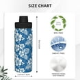 thumbnail image 3 of Picia Leaves And Flowers Pattern Water Bottle 18 oz Stainless Steel Insulated Bottles With Handle Leak Proof Gym Sport Water Jug BPA-free insulated kettle For Men Women Adults, 3 of 7