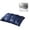 Blue, variant on Twisted Microfiber Bed Pillow, Breathable Soft Fluffy Bread Sleeping Pillow, Low Profile 18.90 x 29.13 Inch