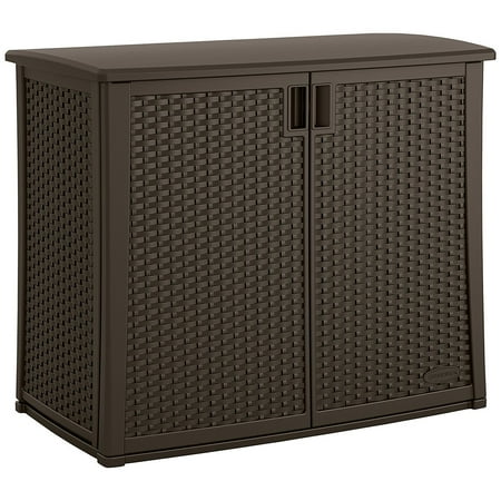 Suncast Elements 195 Gallon Backyard Oasis Storage Entertaining Station