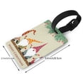 thumbnail image 2 of Hirioo Christmas Card With Gnomes for Luggage ID Tag with Adjustable Strap Travel Baggage Bag Tags Suitcase Identify Labels for Women Men, 2 of 7