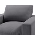 thumbnail image 6 of Comfort Pointe Casella Modern Charcoal Fabric Polyester Arm Chair, 6 of 7