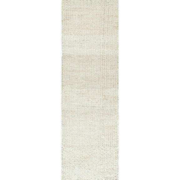nuLOOM Hailey Handwoven Jute Runner Rug, 2' 6" x 8', Off White
