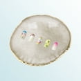 thumbnail image 6 of Unique Bargains 1 Pc Portable Round Nail Art Palette Gray Gold Tone, 6 of 7