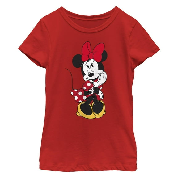 Girl's Minnie Mouse Adorable Pose  Graphic T-Shirt