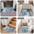 thumbnail image 6 of Teal Purple Marble Door Mat&nbsp;Indoor Outdoor Entrance,Non Slip Small Rug for Kitchen Bathroom Entryway Rug,Modern Abstract Luxury Ink Painting Washable Doormat Floor Mat for Office Home 16x24 Inch, 6 of 8