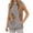 #083-Gray, variant on Women's Sleeveless Hooded Sweatshirt, Dog Print Pet Carrier Pocket Hoodie, Loose Fit Casual Top for Pet Lovers