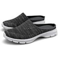 thumbnail image 3 of Womens Breathable Mesh Walking Mules Sneakers Open Back Slip On Shoes, 3 of 16