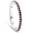 thumbnail image 2 of Pompeii 3/4Ct Ruby Eternity Ring Anniversary Band 10k White Gold (,), 2 of 6