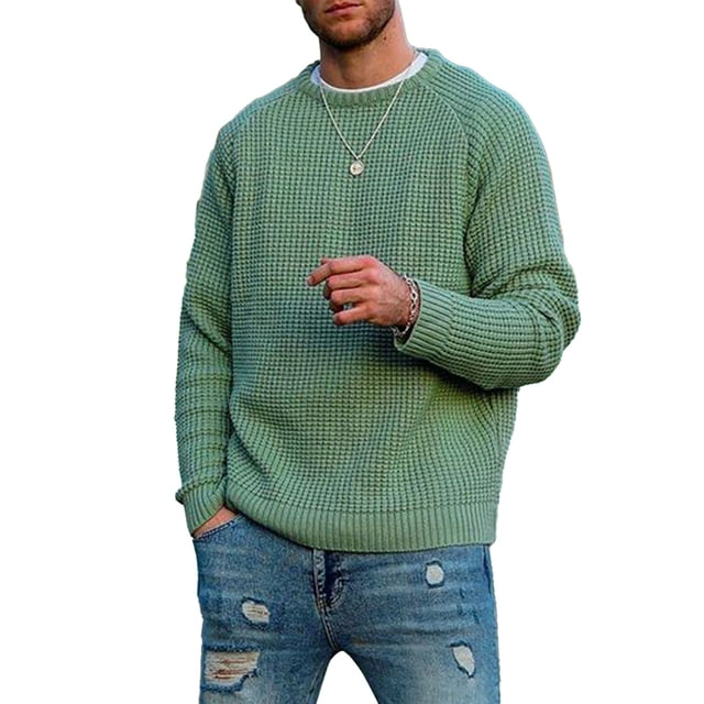 Suéter, Cuello Redondo Color Sólido Suéter Casual Para Ir De Compras ANGGREK Otros