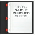thumbnail image 3 of Oxford Twin-pocket Folders With Fasteners - Letter - 8.50" X 11" - 85 Sheet Capacity - 3 Fastener - 0.50" Folder Fastener Capacity - 2 Pockets - Leatherette Paper - Black - 25 / Box (ESS57706), 3 of 7