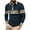 Navy, variant on Mens Shirt Regular Fit Long Sleeve V Neck Button Shirts with Pocket, Casual Plaid Shirt Jacket Top Rugged Flex Relaxed Oxford Shirt for Men