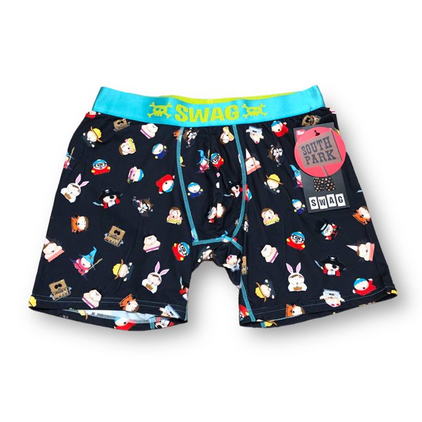 Swag Men's South Park Boxer Briefs Color Black, Size Med