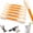 Orange, variant on Giant Qtip Cat Toy, 6 Pack Interactive Giant Q Tip Cat Toy for Indoor Boredom, Cotton Swab Cat Toy