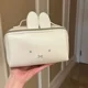 thumbnail image 1 of Bolsa de cosméticos Kawaii Ata Ffile de PU, billetera cuadrada, bolsa de almacenamiento, suministros escolares, gran capacidad, regalo de cumpleaños para novias, 1 of 5