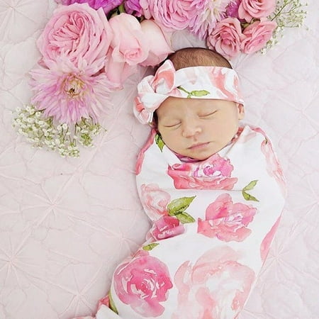 Newborn Baby Infant Swaddle Blanket Sleeping Swaddle Muslin