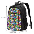 thumbnail image 5 of Balery Colorful Easter Eggs1 Print USB Charging Backpack for Men and Women - Water-Resistant, Anti-Theft Laptop Backpack with USB Port for Travel, Work, School, and College, 5 of 7