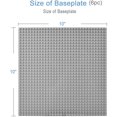 thumbnail image 2 of Classic Baseplates Building Base for Building Bricks 100% Compatible with Major Brands-Baseplate 10" x 10", Pack of 4, Gray, 2 of 7