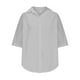 thumbnail image 5 of Vestidos Casuales Para Mujer, Blusas De Mujer De Moda Blusa de verano tipo túnica de lino con botones y manga corta y cuello en V para mujer, 5 of 7