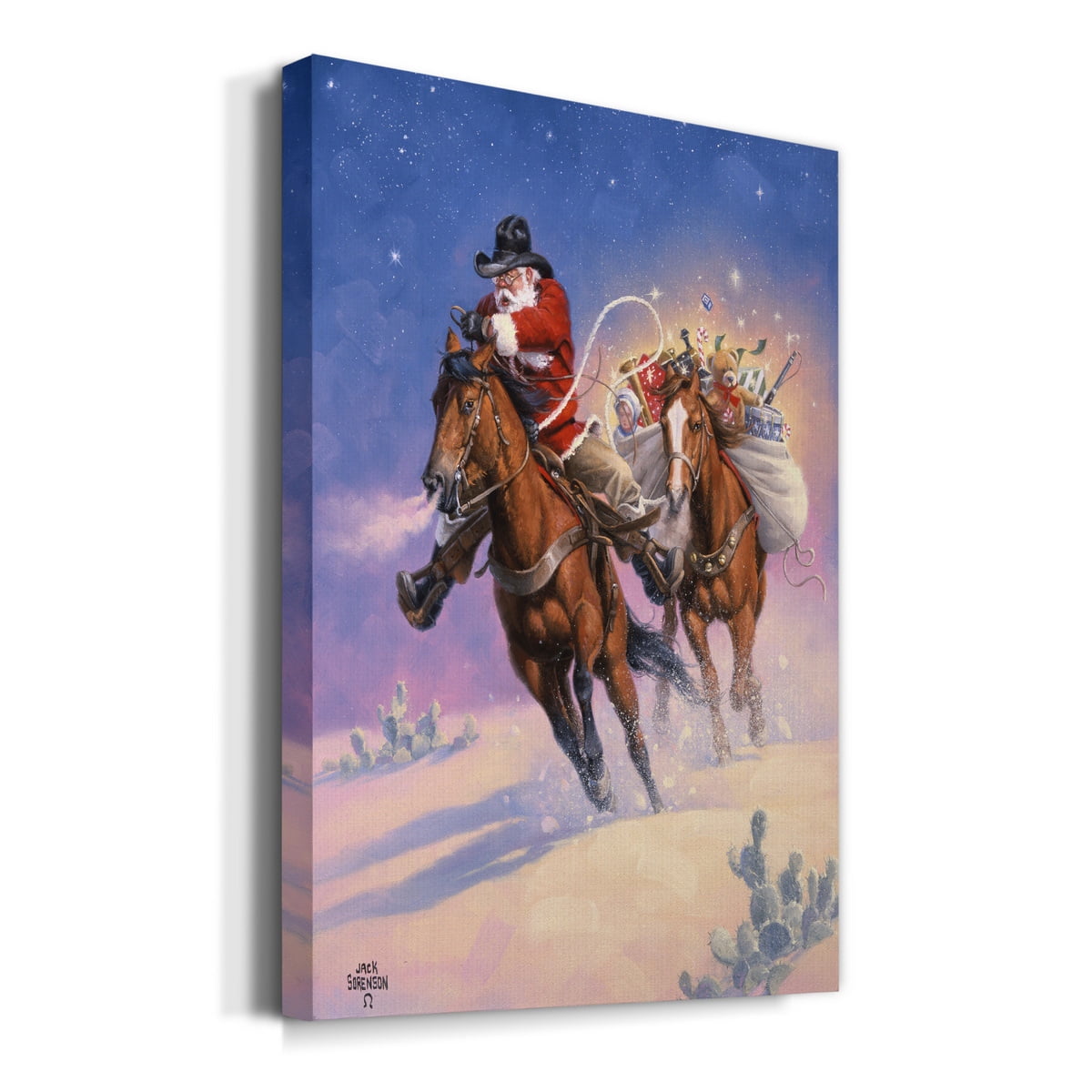 Santa's Big Ride- Gallery Wrapped Canvas