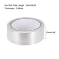 thumbnail image 2 of Uxcell 0.98'' Aluminum Foil Tape High Temperature Single Sided Adhesive Silver 1 pack, 2 of 4