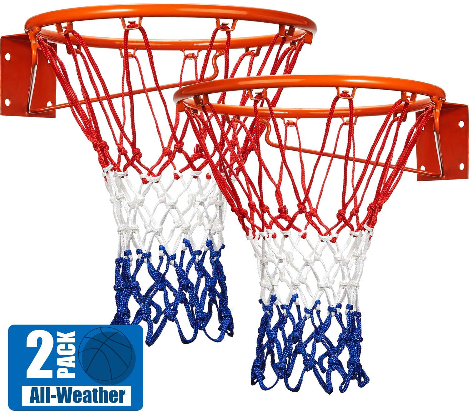 Fits Standard Indoor or Outdoor Rims All Weather Anti Whip Ultra Sporting Goods Heavy Duty Basketball Net Replacement 12 Loops 