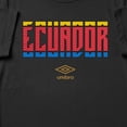 thumbnail image 2 of Umbro Men's Ecuador Stacked Soccer T Shirt (Black, S-XXXL), 2 of 4
