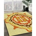 thumbnail image 3 of Ahgly Company Tapis d'Intérieur Rectangulaire Transitionnel Orange Lavable à la Machine, 2 Pieds x 4 Pieds, 3 of 7