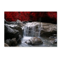 Trademark Fine Art 16x24 Landscape Canvas Wall Art 'Red Vison' by Philippe Sainte-Laudy