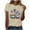 Beige, variant on UVEASISHA 4th of July Tshirts for Women Funny Patriotic Graphic Short Sleeve Tees Holiday Celebration Gnomes T-Shirt Beige S