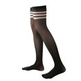 thumbnail image 1 of 4 PAQUETES 32 CM High Socks JK sobre rodilla Sin resbalón Estilo Preppy Manguera caliente Medias de muslo alto para uso diario Fiesta de Halloween Cosplay Blanco Raya Inevent AP008232-18B, 1 of 6