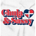 thumbnail image 2 of Chula and Sassy Cute Proud Dominicana Tank Top Tee Shirt Women Brisco Brands S, 2 of 5