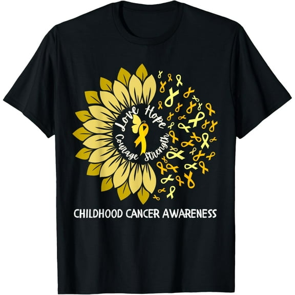 Childhood Cancer Awareness Support Family Childhood Cancer T-Shirt