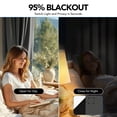 thumbnail image 6 of Deconovo Thermal Room Darkening Grommet Window Curtains for Bedroom Privacy, 52"x84", Light Gray, 2 Panels, 6 of 9
