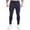 Navy, variant on WREESH Men's Drawstring Sweatpants Fashion Solid Casual Elastic Waist with Pocket Trousers Sport Pants Gray