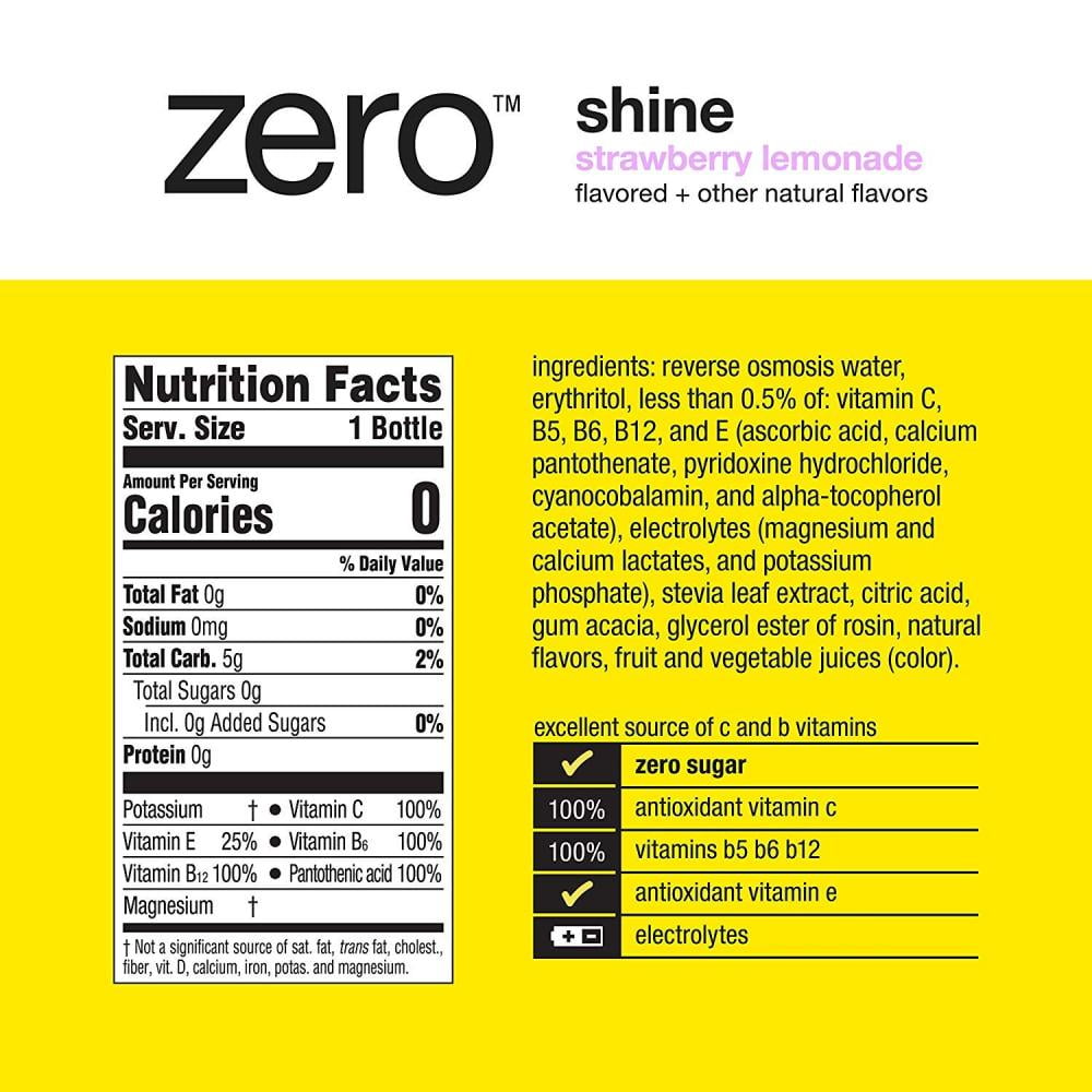 Glaceau Zero Vitamin Water (shine strawberry-lemonade)