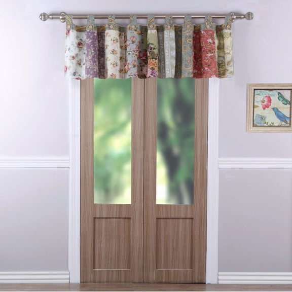 Greenland Home Fashion Blooming Prairie Window Valance - Multi 84x21"