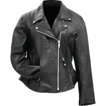 Rocky Mountain Hides Ladies Solid Genuine Buffalo Leather Motorcycle