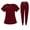 Wine, variant on Hospital Accessories Clinical Tops Pants Work Clothes Set Nursing Uniforms Jogger Suit Nurse Doctor Dustproof Workwear