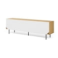 thumbnail image 4 of Temahome 9500.401701 Dann Sideboard 201 with Steel Legs, Oak, Pure White & Matte Grey, 4 of 4