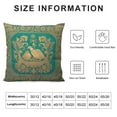 thumbnail image 5 of COMIO  Indian Ethnic Hand Elephant Print Decorative Cushion Cover (Green Elephant), 5 of 5