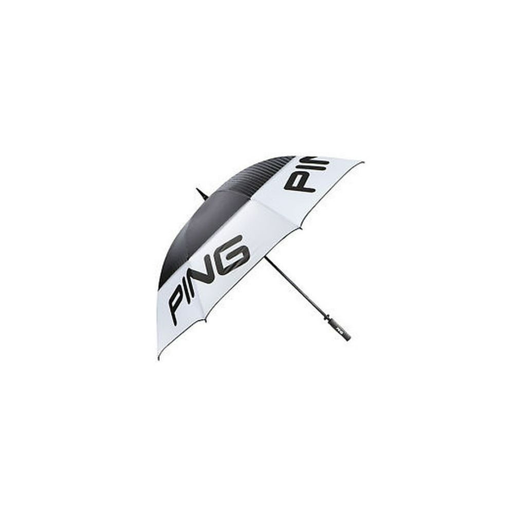 Ping 2017 Tour Umbrella (White/Black/Grey, 68", Double Canopy) Golf NEW