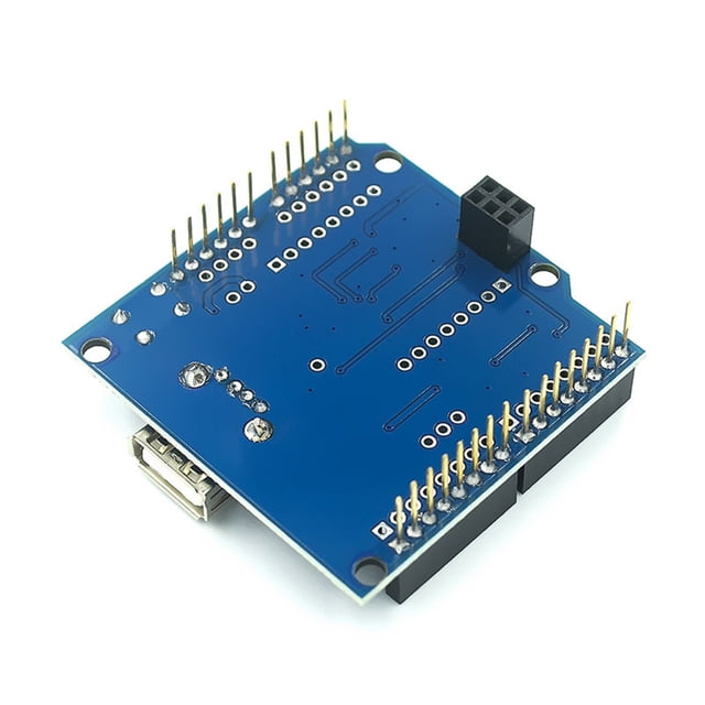 Kearding Módulo de soporte USB Host Adaptador compatible Convertidor de accesorios Amplia aplicación Reemplazo para UNOR3 Electrónica miscelánea