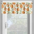 thumbnail image 2 of Ambesonne Apricot Valance Pack of 2, Watercolor Sketch Fruit, 54"X18", Pistachio Green Apricot, 2 of 5