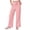 Pink, variant on Kelon Women's Casual Pants, Women Elastic High Waisted Wide Leg Pants 2026 Summer Casual Loose Lounge Flowy Travel Work Trousers, S