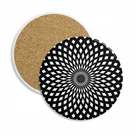 

Illusion Line Cyclic Repeat Coaster Cup Mug Tabletop Protection Absorbent Stone