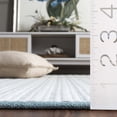 thumbnail image 5 of SAFAVIEH Vermont Sheldon Striped Area Rug, Turquoise/Ivory, 6' x 6' Square, 5 of 11