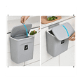 thumbnail image 4 of Kitchen Compost Bin, 9L Trash Bin, Countertop or , Hanging Small Trash Bin with Lid for Bathroom/Bedroom, 4 of 8
