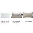 thumbnail image 2 of Home Soft Things Jacquard Throw Pillow Cover 2 Piece Set - Chevron - Khaki - 14" x 26" LUMBAR, 2 of 4
