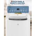 thumbnail image 4 of Lumiparty 14000 BTU Portable Air Conditioner, 3 in 1 Floor AC Unit with Dehumidifier, Remote Control & Window Kits, Cools to 750 Sq.ft., White, 4 of 8